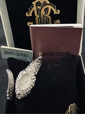 #72 NWT Roberto Cavalli by Franck Muller Snake Bracelet Watch